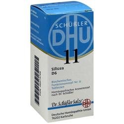 Schachtel mit Schüßler-Salzen Nr. 11, Silicea D6, von der Deutschen Homöopathie-Union.