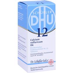 Eine blaue und weiße Schachtel mit der Aufschrift "Schüßler Salz Nr. 12".