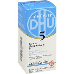 Eine Verpackung mit Schüßler Salz Nummer 5, Kalium phosphoricum Tabletten.