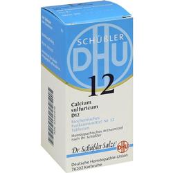 Schachtel mit homöopathischen Tabletten der Marke Schüßler, Nummer 12.