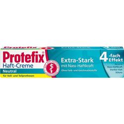 Verpackung von Protefix Haft-Creme, extra-stark für Prothesen.