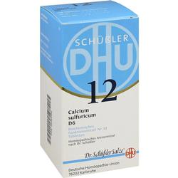 Weiße und blaue Verpackung mit Aufschrift "Schüßler Salze Nr. 12".