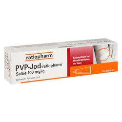Eine Tube antiseptische Salbe von Ratiopharm gegen Wundinfektionen.